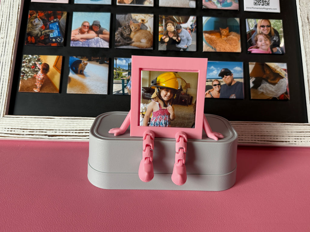 Custom Photo Magnet Frame: Includes one (1) 2"x2" Personalized Magnet