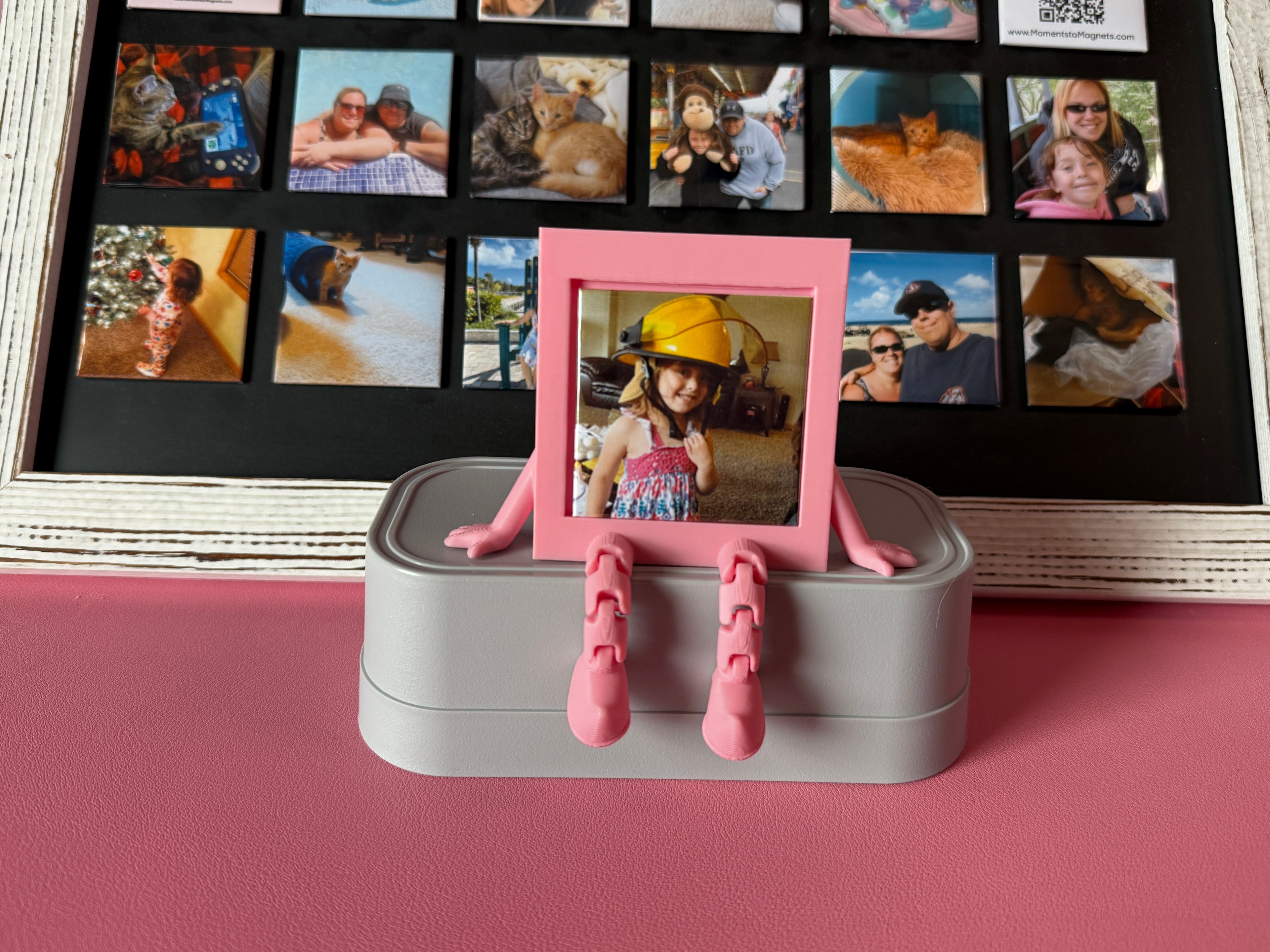 Custom Photo Magnet Frame: Includes one (1) 2"x2" Personalized Magnet