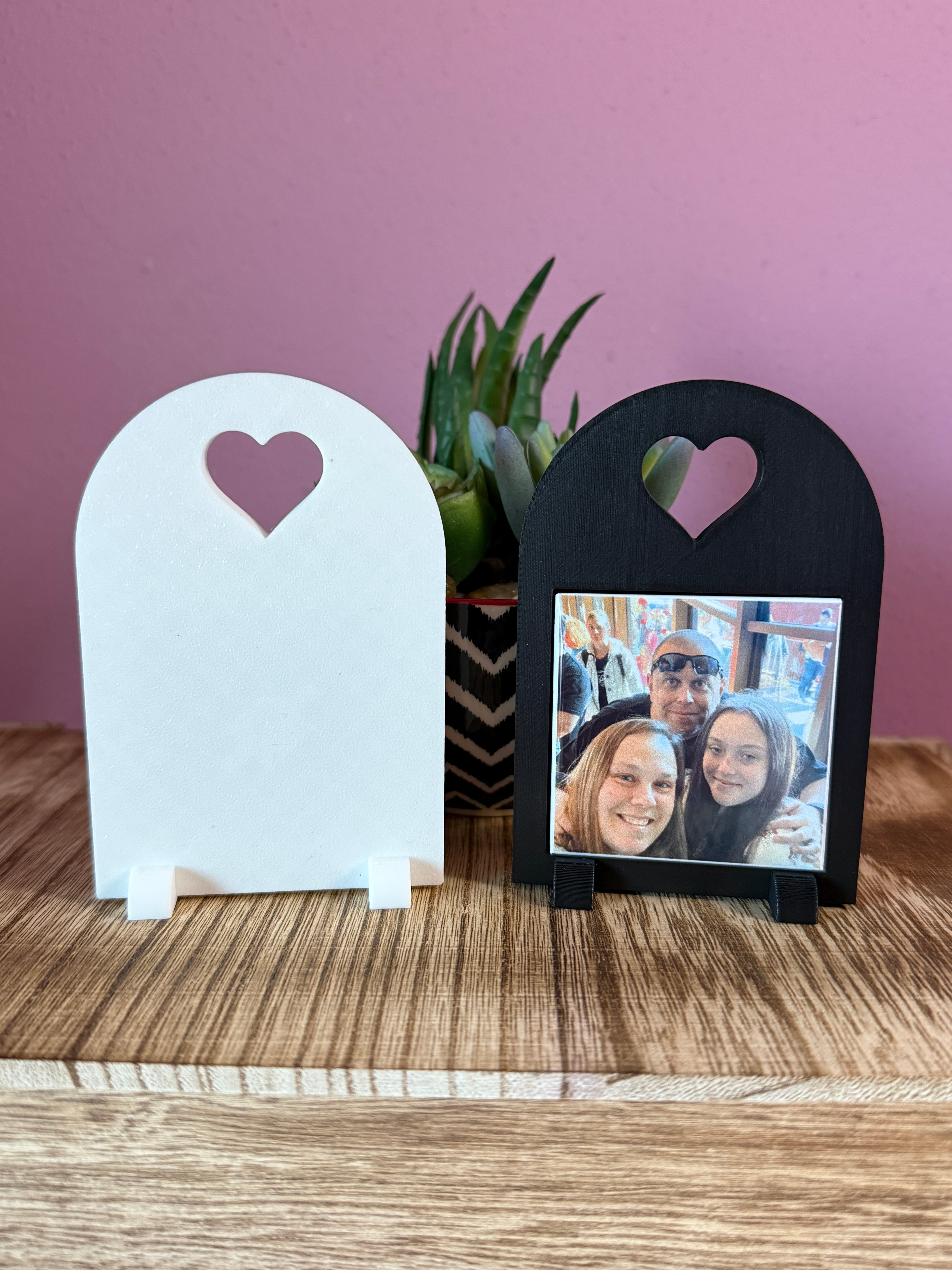 Custom Photo Magnet Frame (Heart): Includes one (1) 2"x2" Personalized Magnet