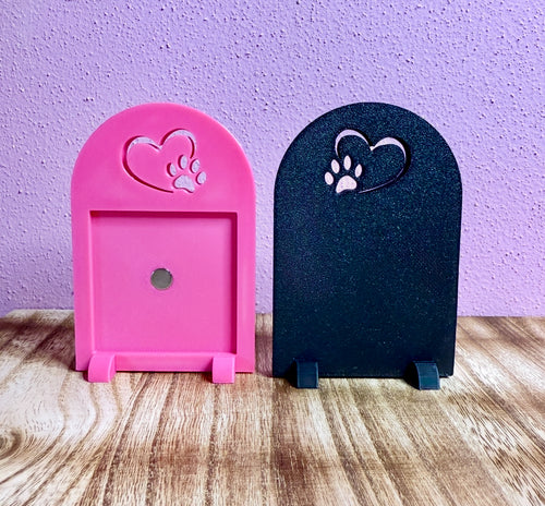 Custom Photo Magnet Frame (Paw): Includes One (1) 2"x2" Personalized Magnet