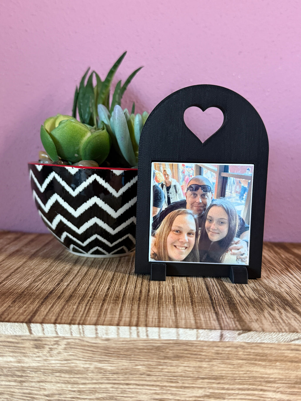 Custom Photo Magnet Frame (Heart): Includes one (1) 2"x2" Personalized Magnet